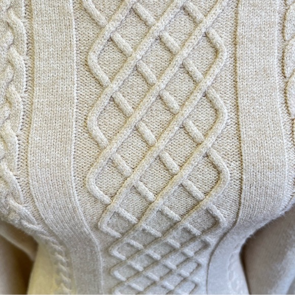 12th Tribe Global Soul Open Back Mini Bodycon Dress Chunky Knit Baggy Sleeves - Picture 15 of 15